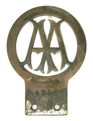 Lot 21 - AA membership badge circa 1908