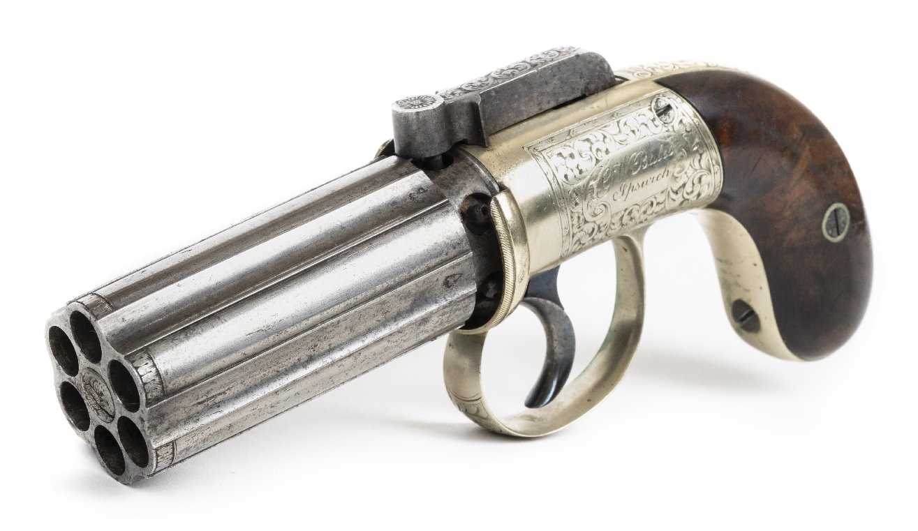 Boxy Revolver Lot 939 - Pepperbox Revolver.