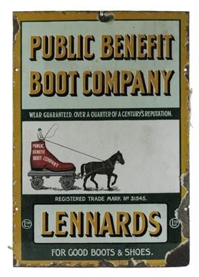 Lot 55 - A Six-Colour Enamel Sign