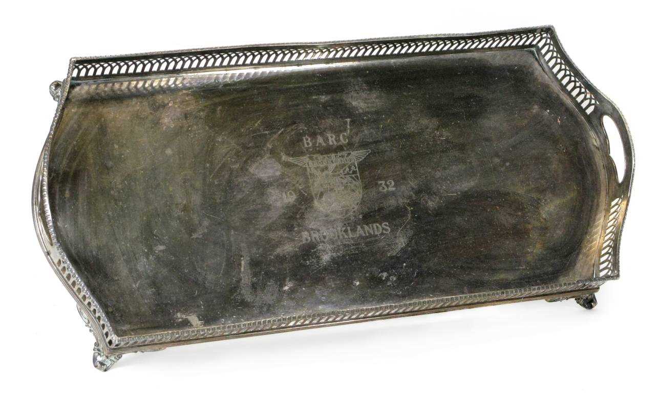 Lot 66 - A Silver-Plated Drinks Tray.