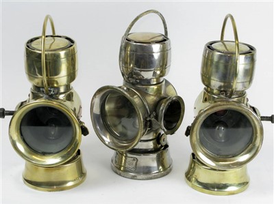 Lot 90 - A Three-Lamp Set by J. Lucas Ltd.