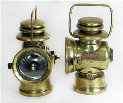 Lot 92 - A Pair of Howes & Burley Side Lamps.