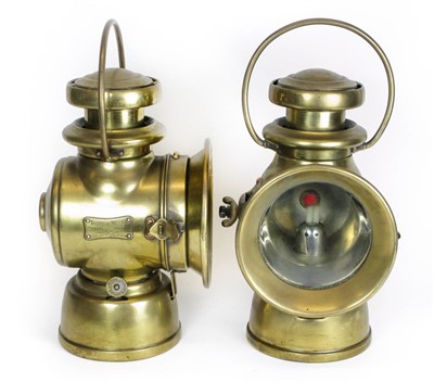 Lot 93 - A Pair of J. Lucas Ltd., Side Lamps.