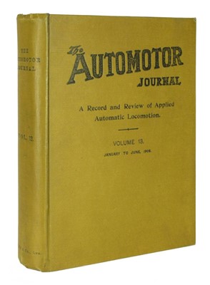 Lot 112 - The Automotor Journal, Vol. 13, January to June, 1908.