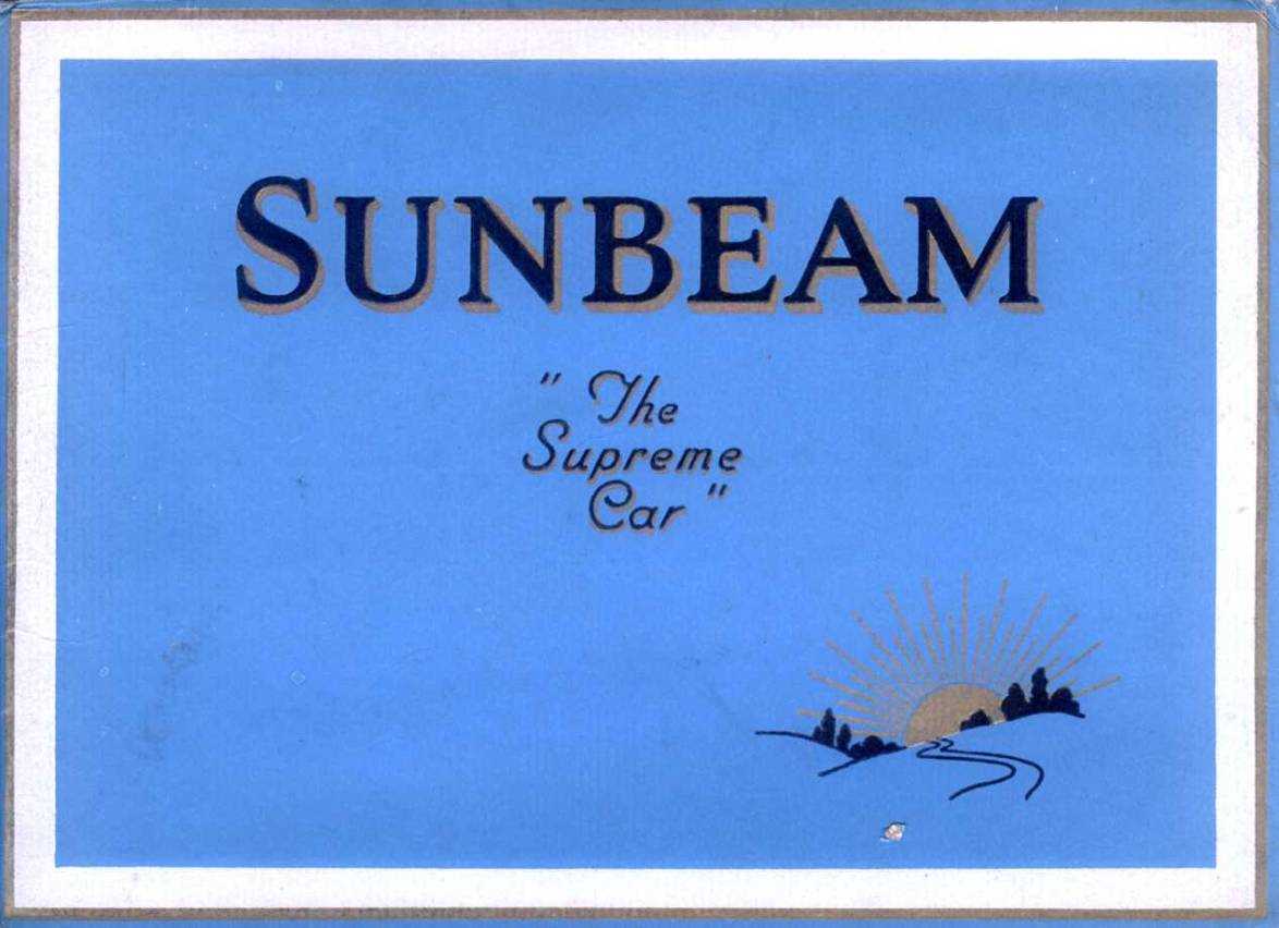 Lot 147 1923 Sunbeam.