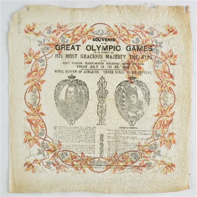 Lot 277 - Souvenir napkins.