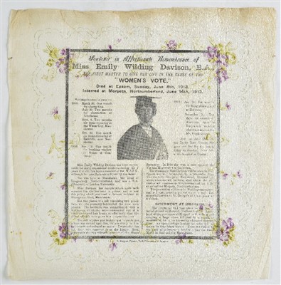 Lot 278 - Souvenir napkin.