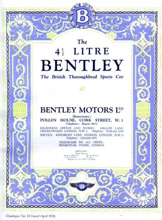 Lot 307 - 1928 Bentley 4 1/2-Litre.
