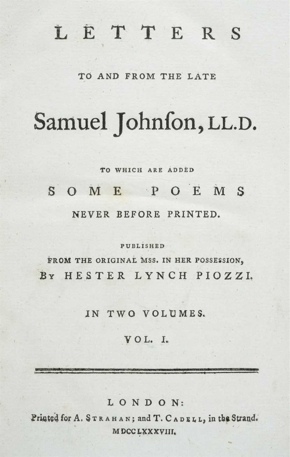 Lot 15 - Johnson, Samuel