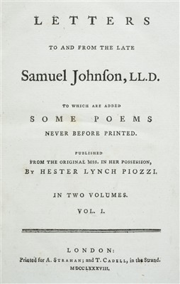 Lot 15 - Johnson, Samuel