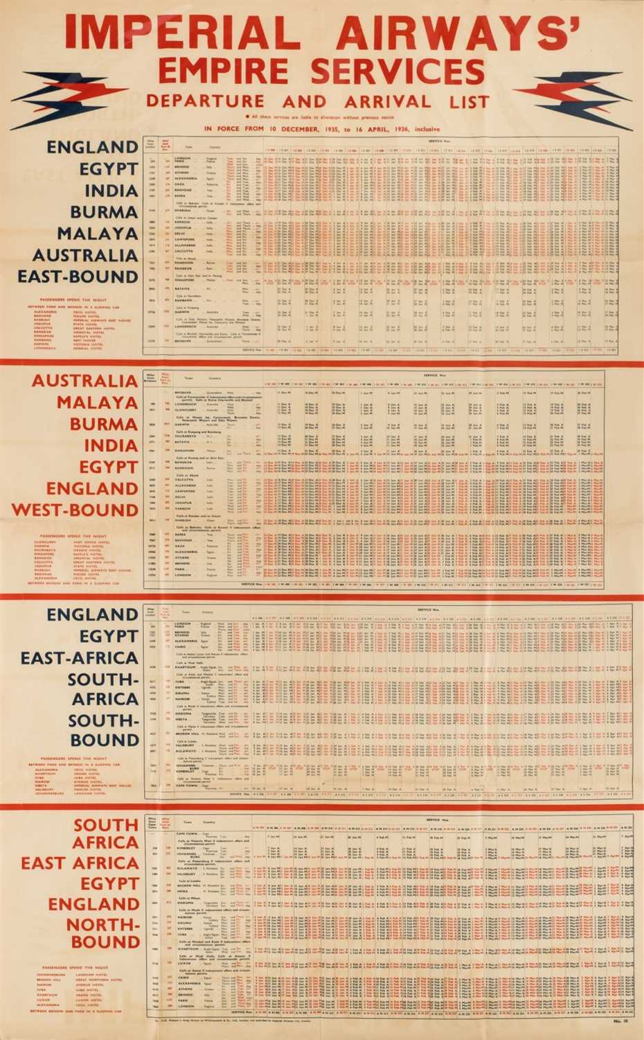 Lot 782 - Imperial Airways.