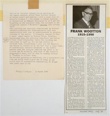 Lot 748 - Wootton (Frank, 1911-1998).