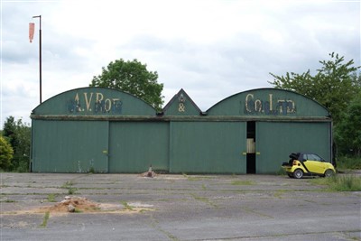 Lot 767 - The Historic Green Avro Hangar.