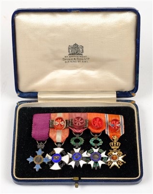 Lot 1017 - Miniature Medals.