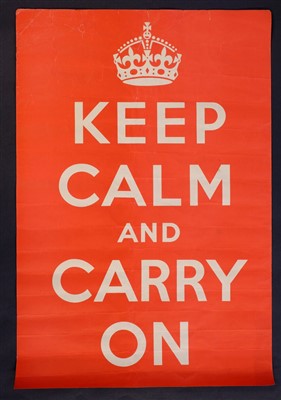 Lot 882 - Keep Calm and Carry On.