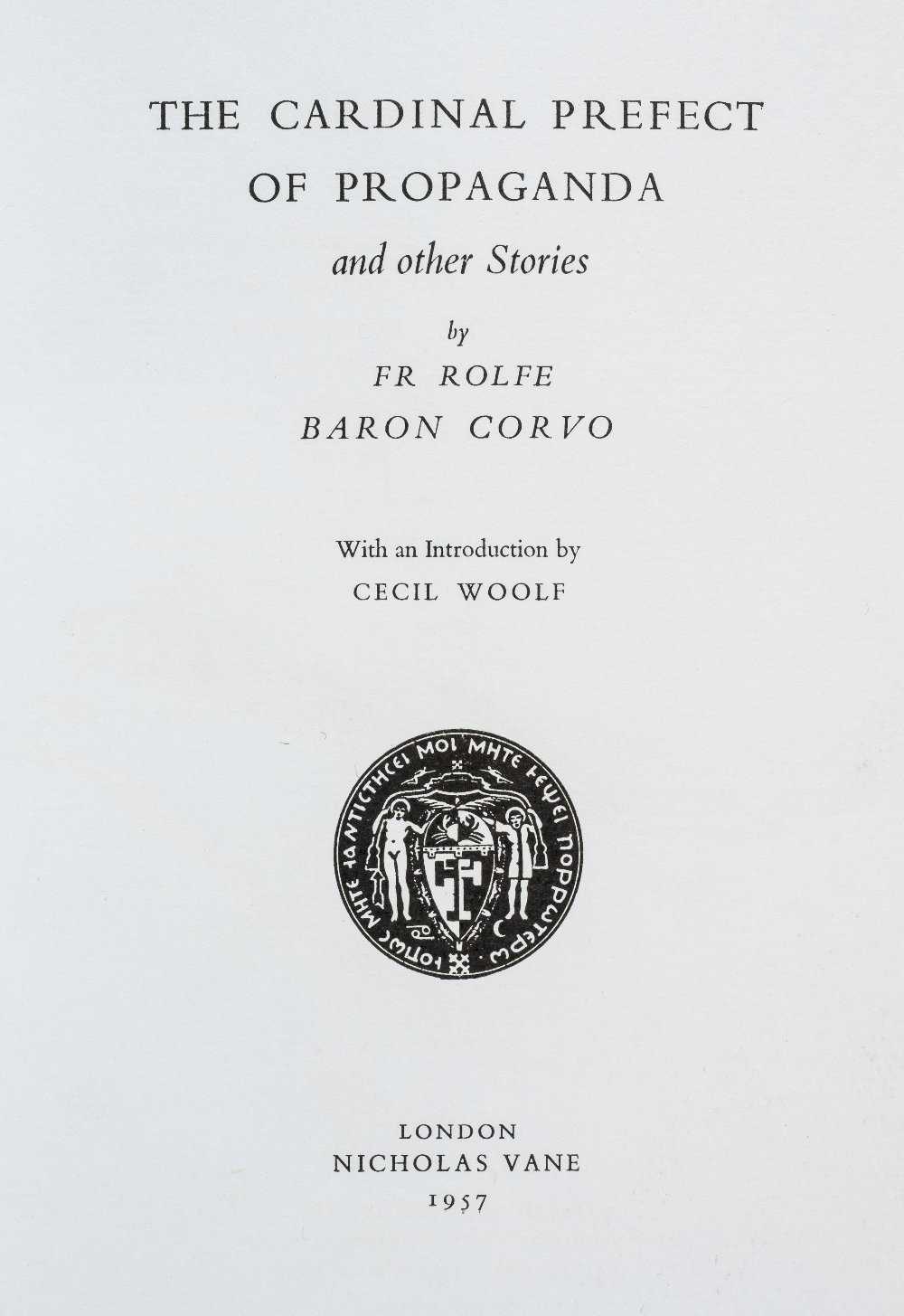 Lot 778 - Rolfe, Frederick 'Baron Corvo'