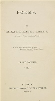 Lot 274 - [Browning, Elizabeth Barrett].