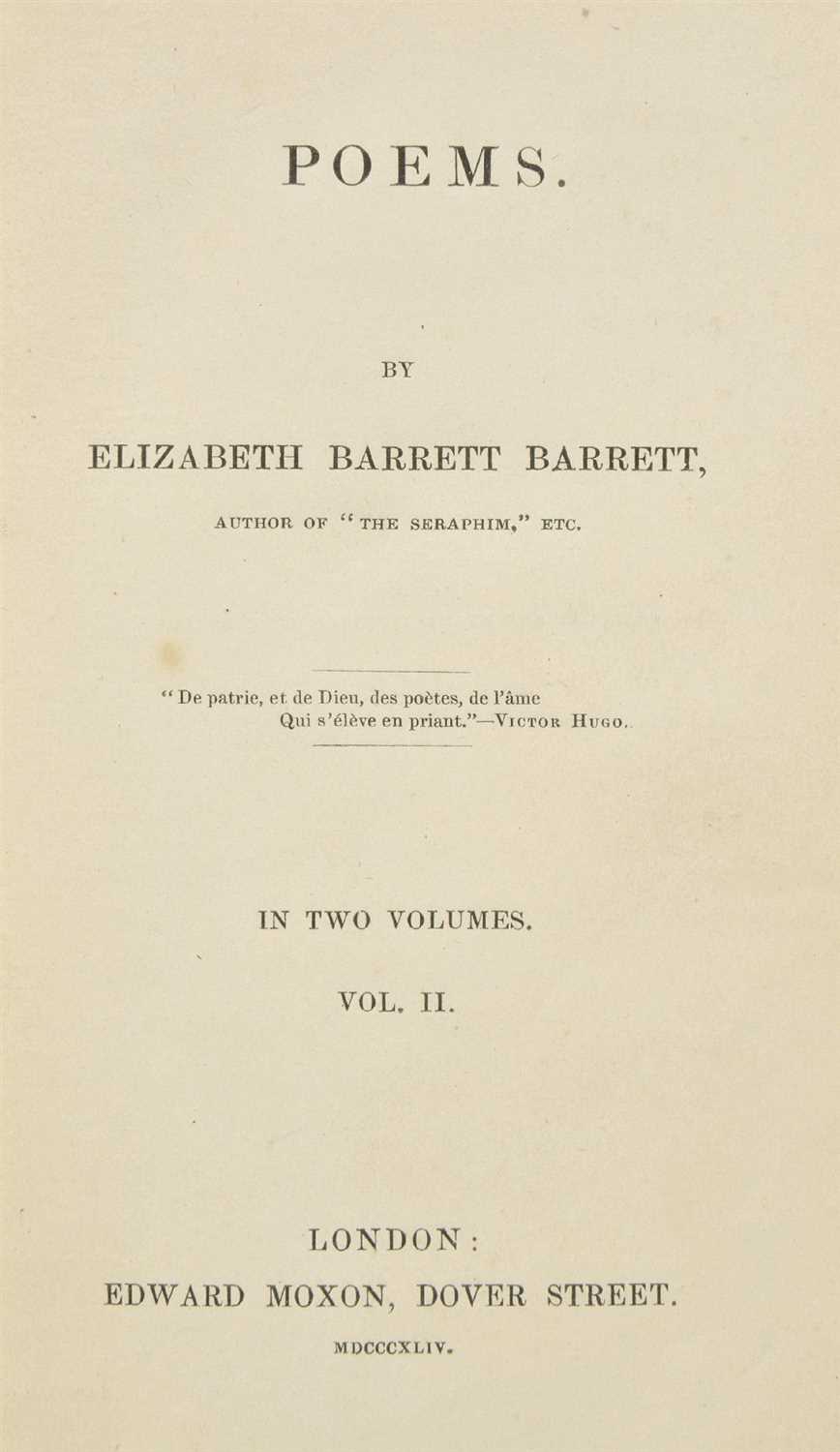 Lot 274 - [Browning, Elizabeth Barrett].