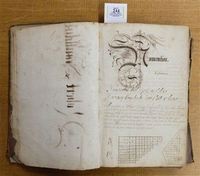 Lot 244 - Calligraphic Maths Manuscript.