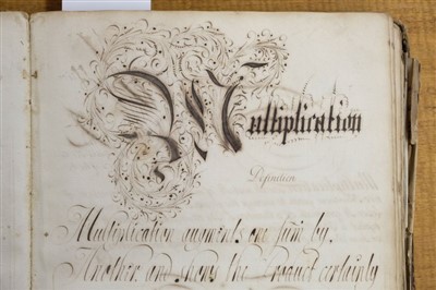 Lot 244 - Calligraphic Maths Manuscript.