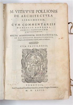 Lot 351 - Vitruvius Pollio, Marcus