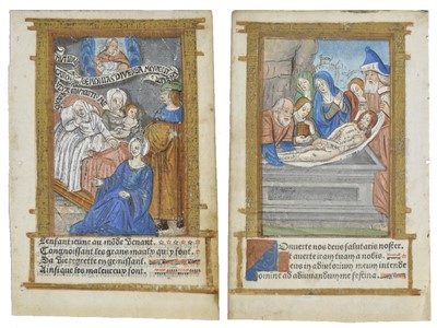 Lot 292 - Illuminated miniatures.