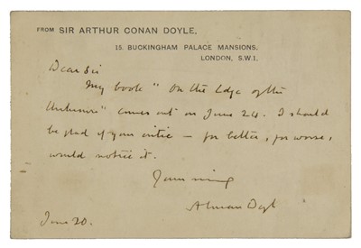 Lot 297 - Doyle, Arthur Conan, 1859-1930