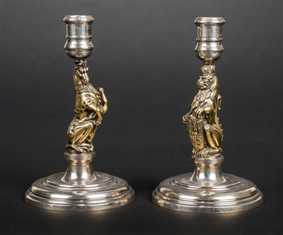 Lot 141 - Candlesticks.