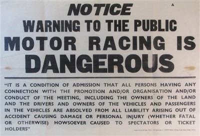 Lot 62 - Public Warning Display Posters