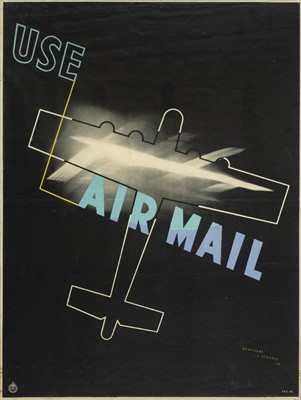 Lot 707 - GPO Air Mail Poster.