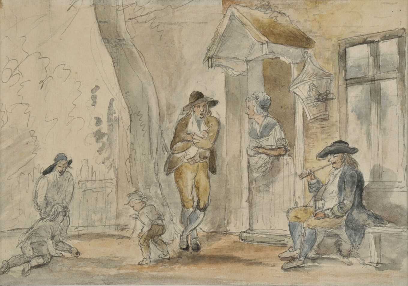 Lot 369 - Attributed to Francis Wheatley (1747-1801).