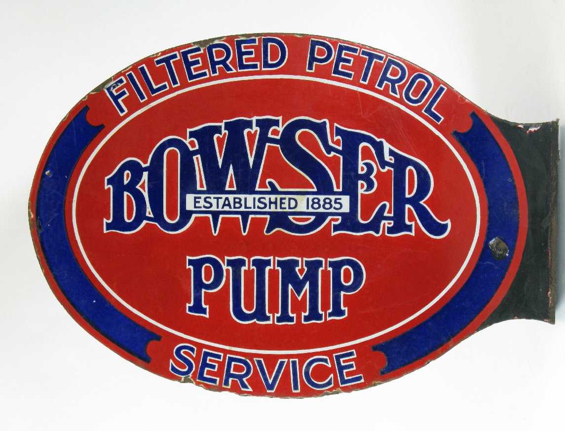 Lot 235 - Bowser Pump Filtered Petrol Service, Established 1885.