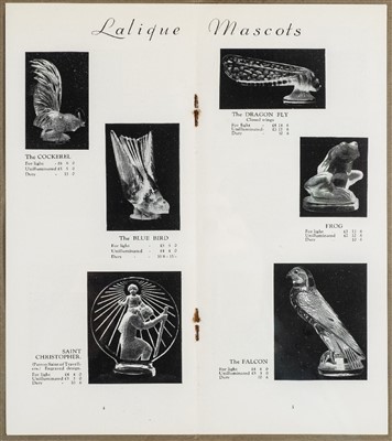 Lot 311 - Lalique Car Mascots.