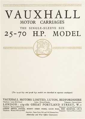 Lot 313 - Vauxhall Motor Carriages