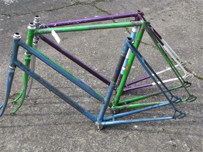 Lot 334 - Three Bicycle Frames.