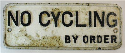 Lot 345 - No Cycling By Order.