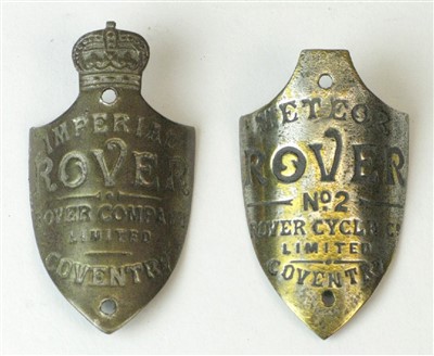 Lot 457 - Rover Headstock Badges.