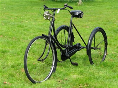 Lot 499 - 1915 John Marston Ltd., 'The Golden' Sunbeam Tricycle.