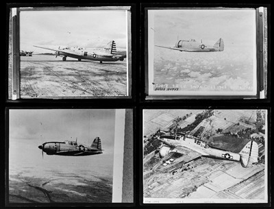 Lot 672 - Aviation Glass Plate and Film Negatives.