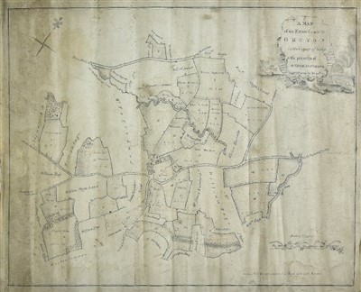 Lot 211 - Manuscript estate plans.