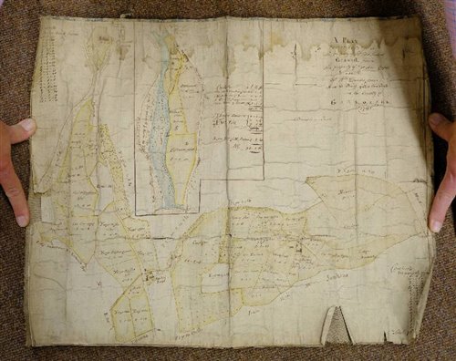 Lot 190 - Manuscript map.