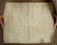 Lot 190 - Manuscript map.