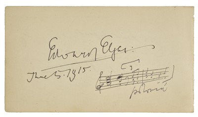 Lot 248 - Elgar, Edward, 1857-1934