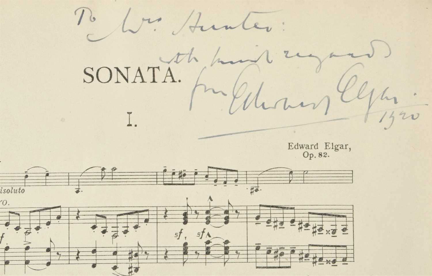 Lot 249 - Elgar, Edward, 1857-1934