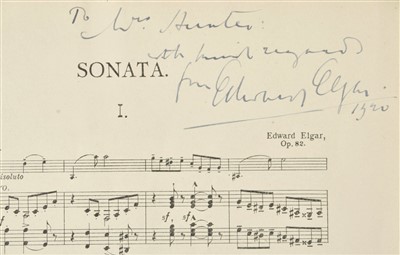 Lot 249 - Elgar, Edward, 1857-1934