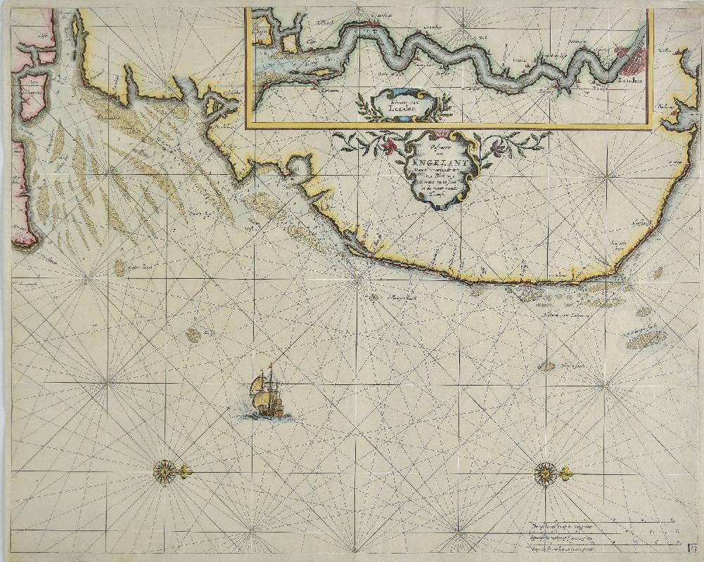 Lot 212 - Sea chart.