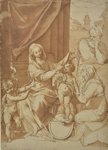 Lot 47 - Attributed to Taddeo Zuccaro (1529-1566).