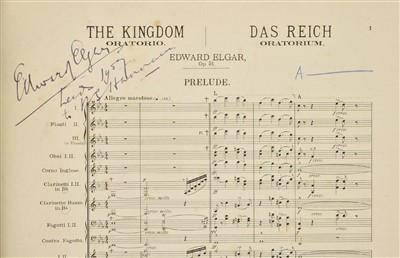 Lot 244 - Elgar, Edward, 1857-1934