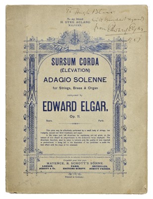 Lot 233 - Elgar, Edward, 1857-1934