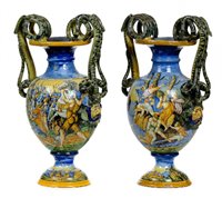 Lot 506 - Italian Maiolica Vases.